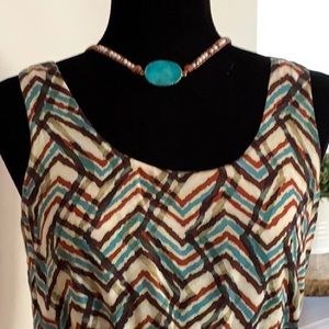 Dress with southwestern design
